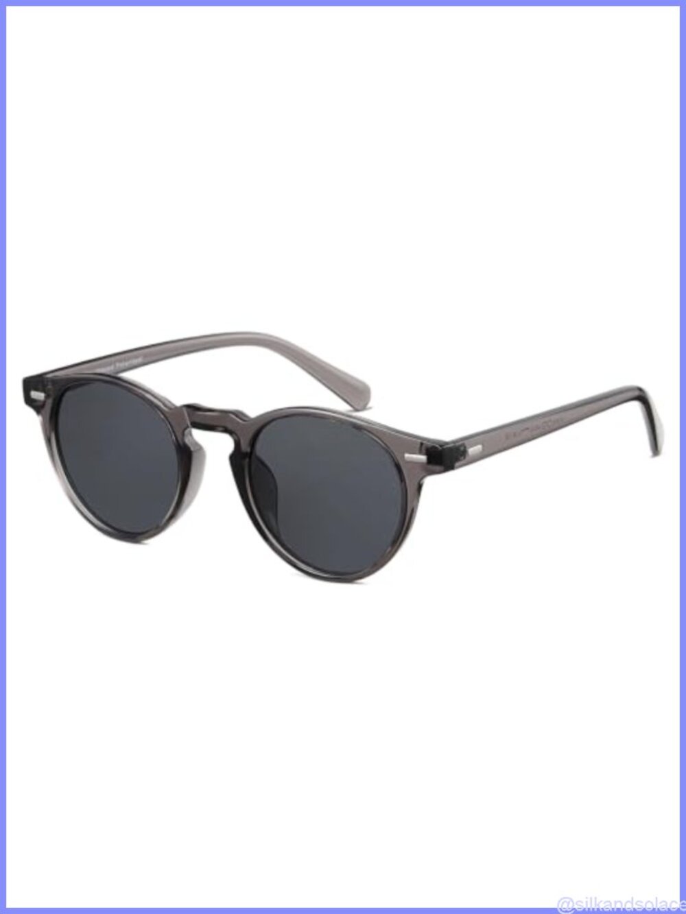 Retro Round Polarized UV400 Sunglasses Lightweight TR90 Full Frame Unisex
